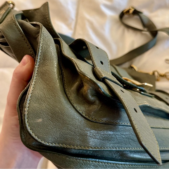 Proenza Schouler PS1 Medium Satchel – Olive Green Genuine Leather - Picture 4 of 15